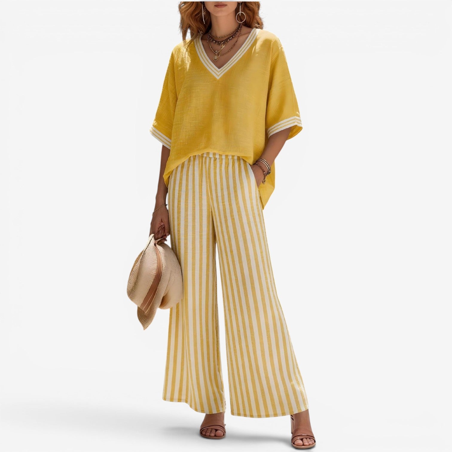 Cephora™ Completo pantalone a righe