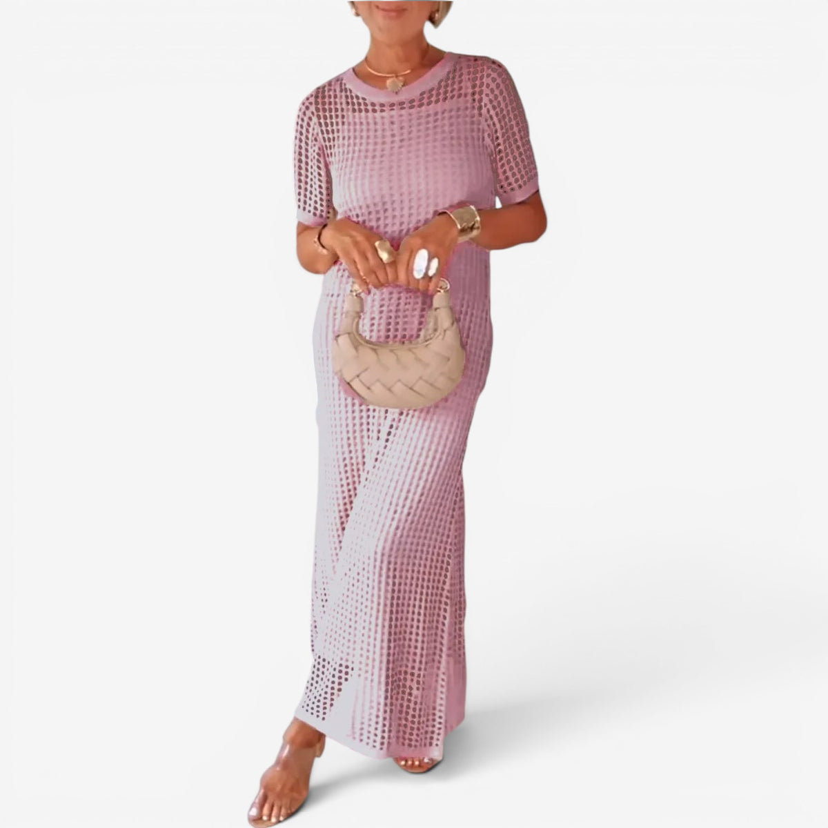 Sally™ Abito maxi in maglia traforata