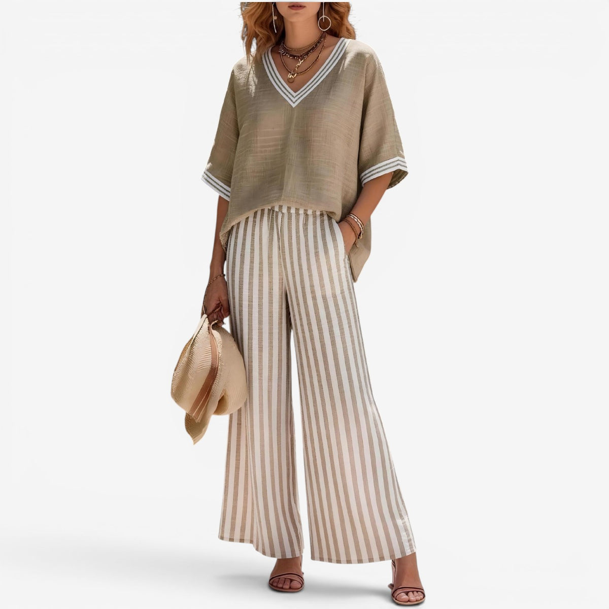 Cephora™ Completo pantalone a righe