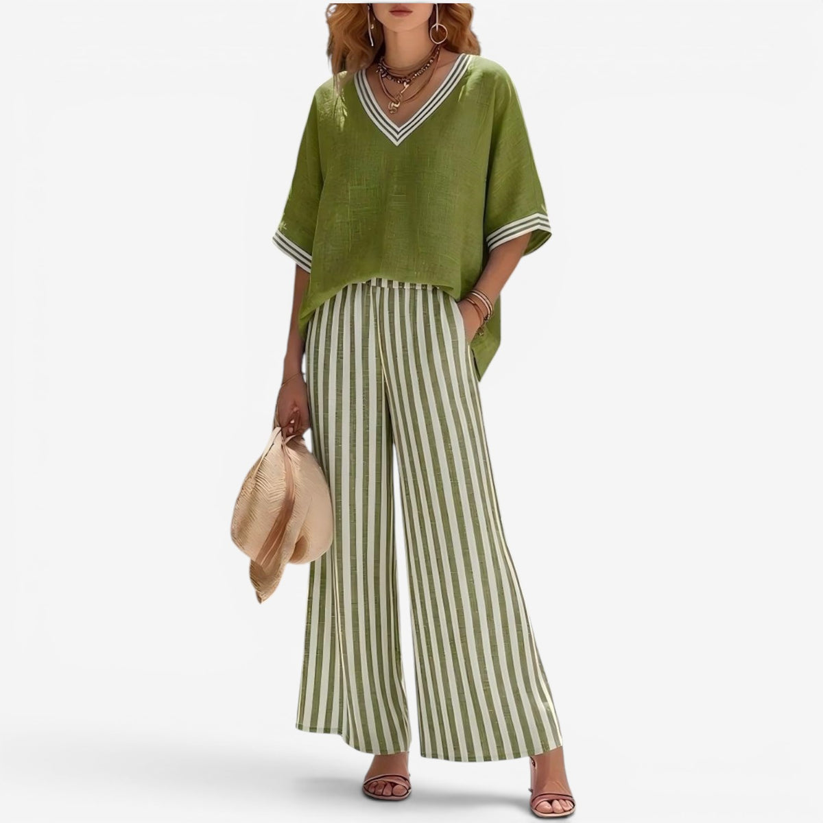Cephora™ Completo pantalone a righe