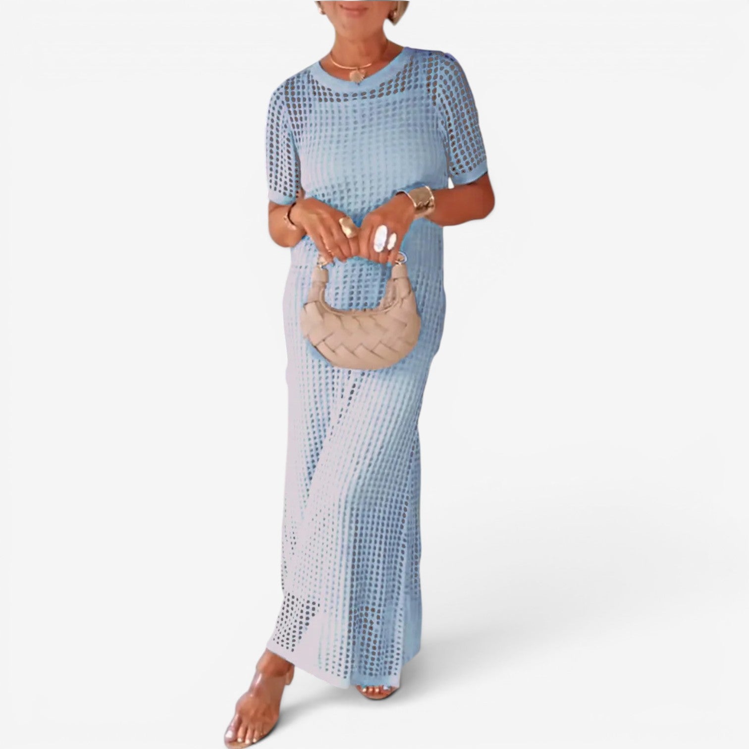 Sally™ Abito maxi in maglia traforata