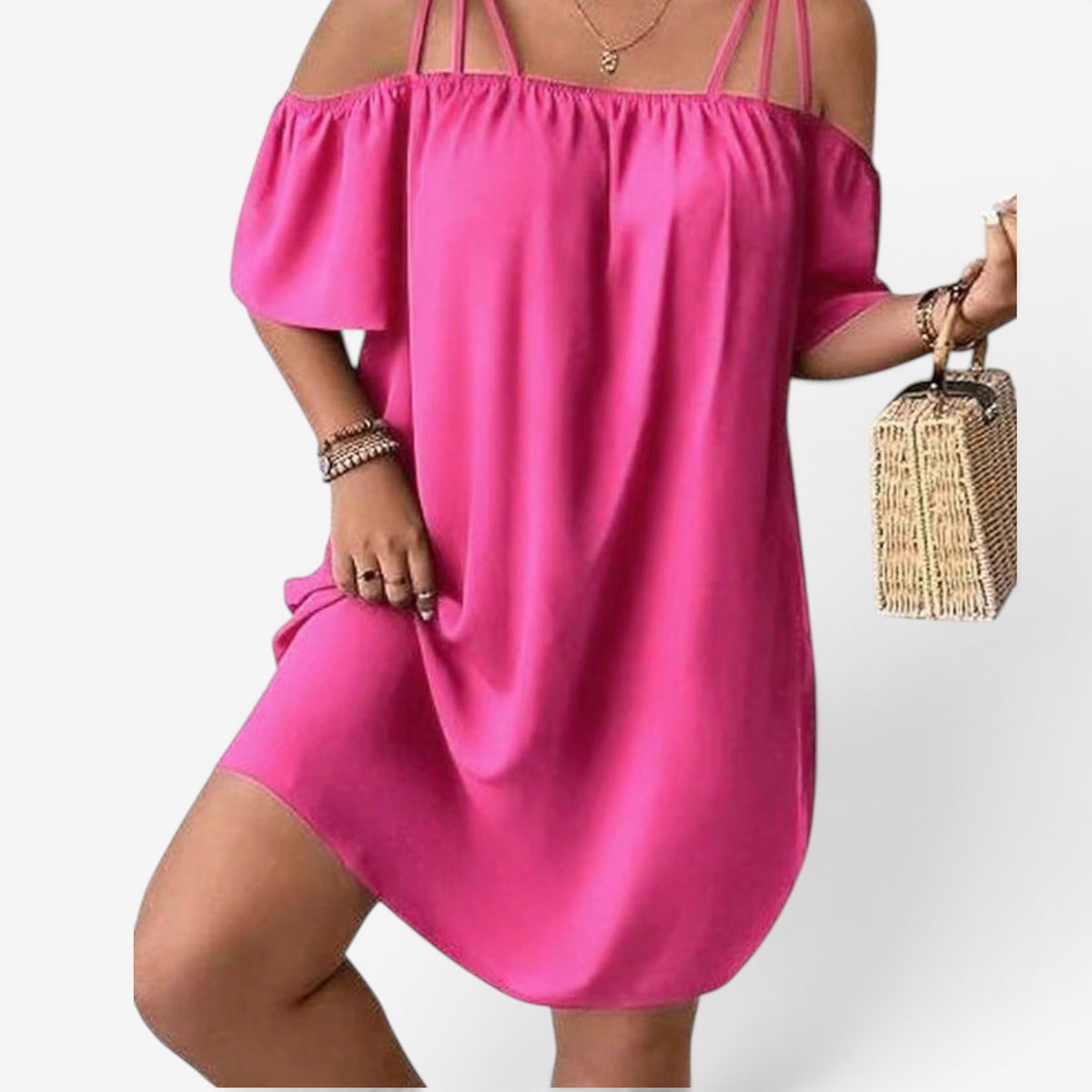 Jenina™ Abito corto off-shoulder