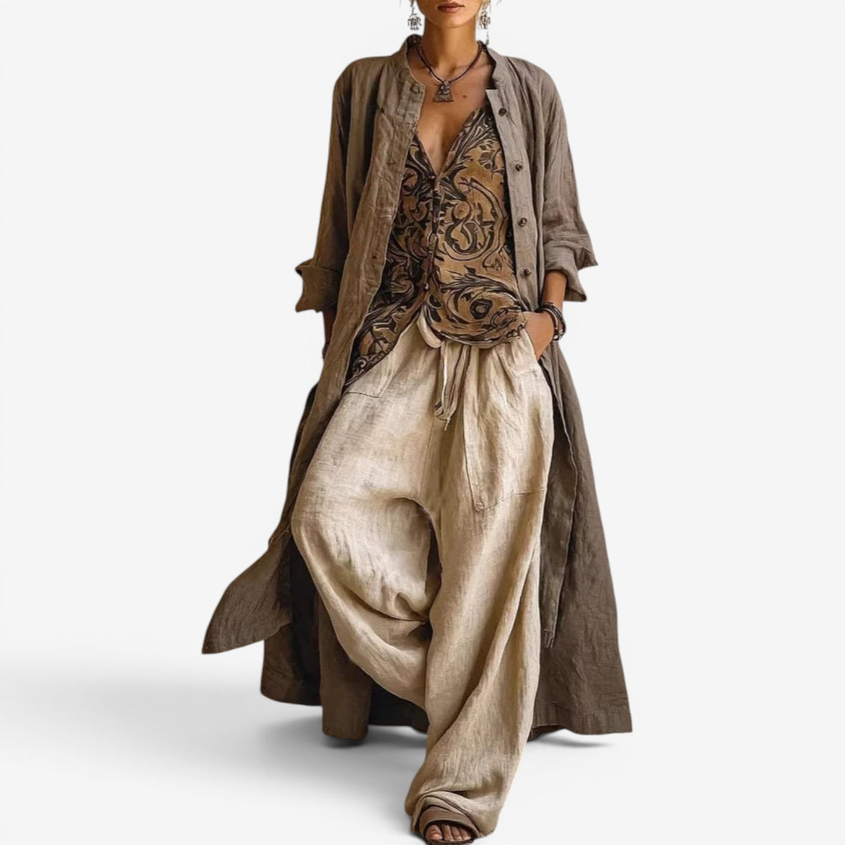 Leona™ Completo tre pezzi in lino