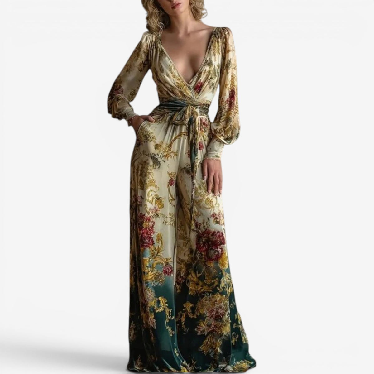 Ivonne™ Jumpsuit con scollo a V