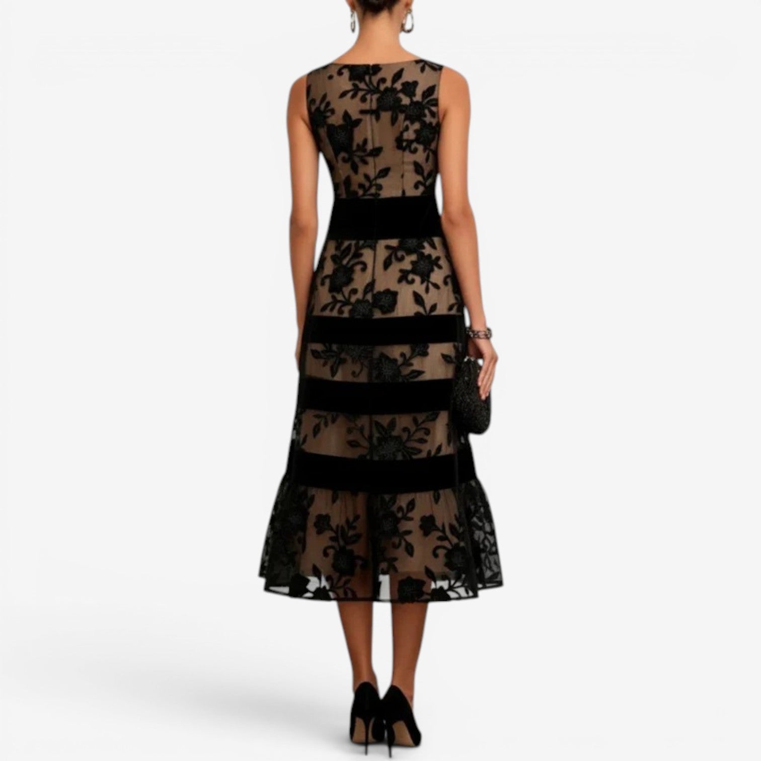 Pria™ Abito midi in pizzo floreale