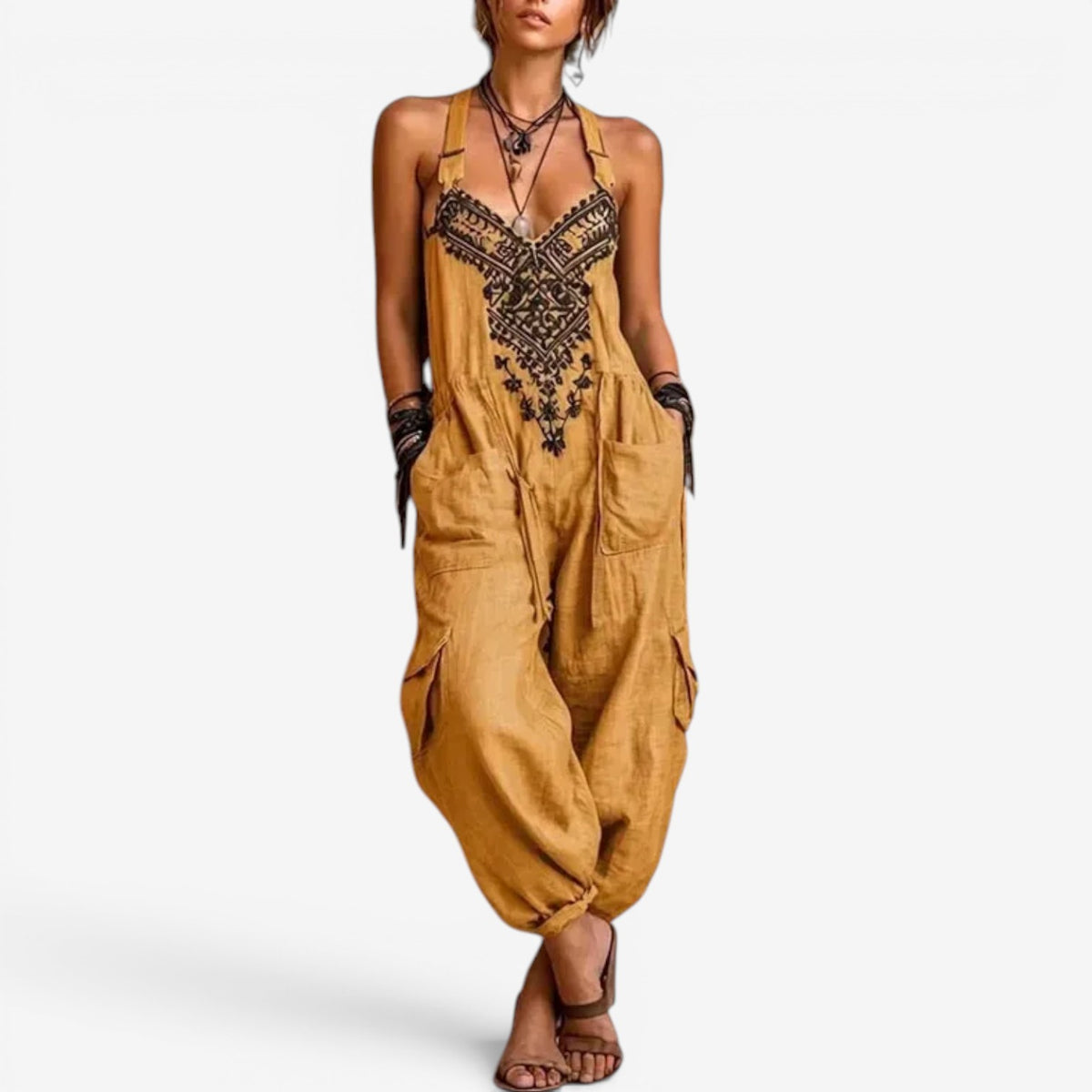 Emellia™ Tuta jumpsuit stile boho