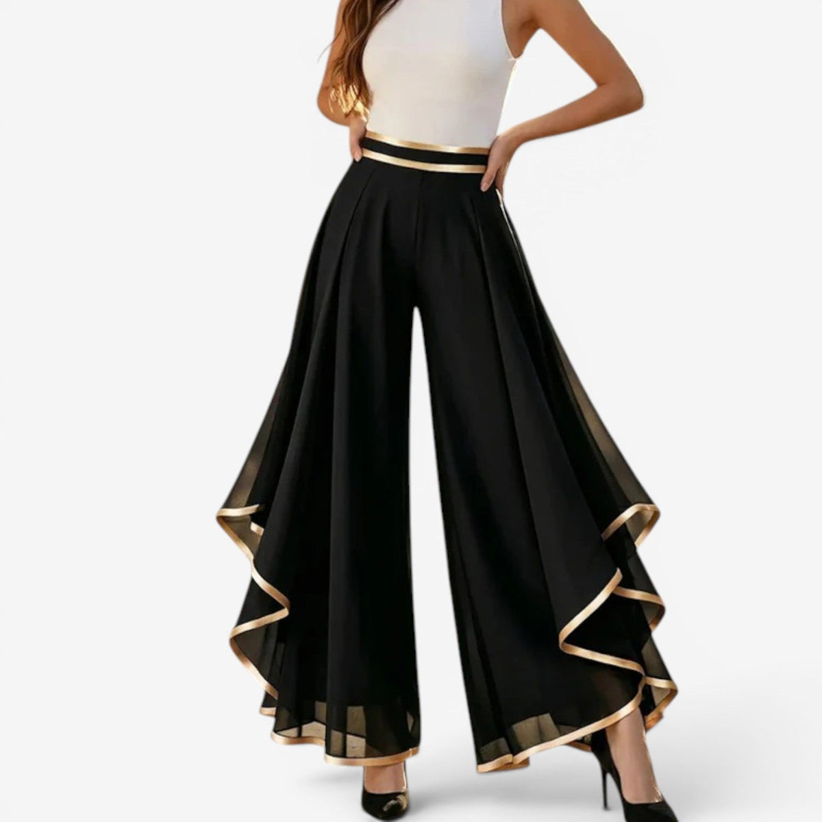 Ionna™ Pantaloni palazzo in chiffon