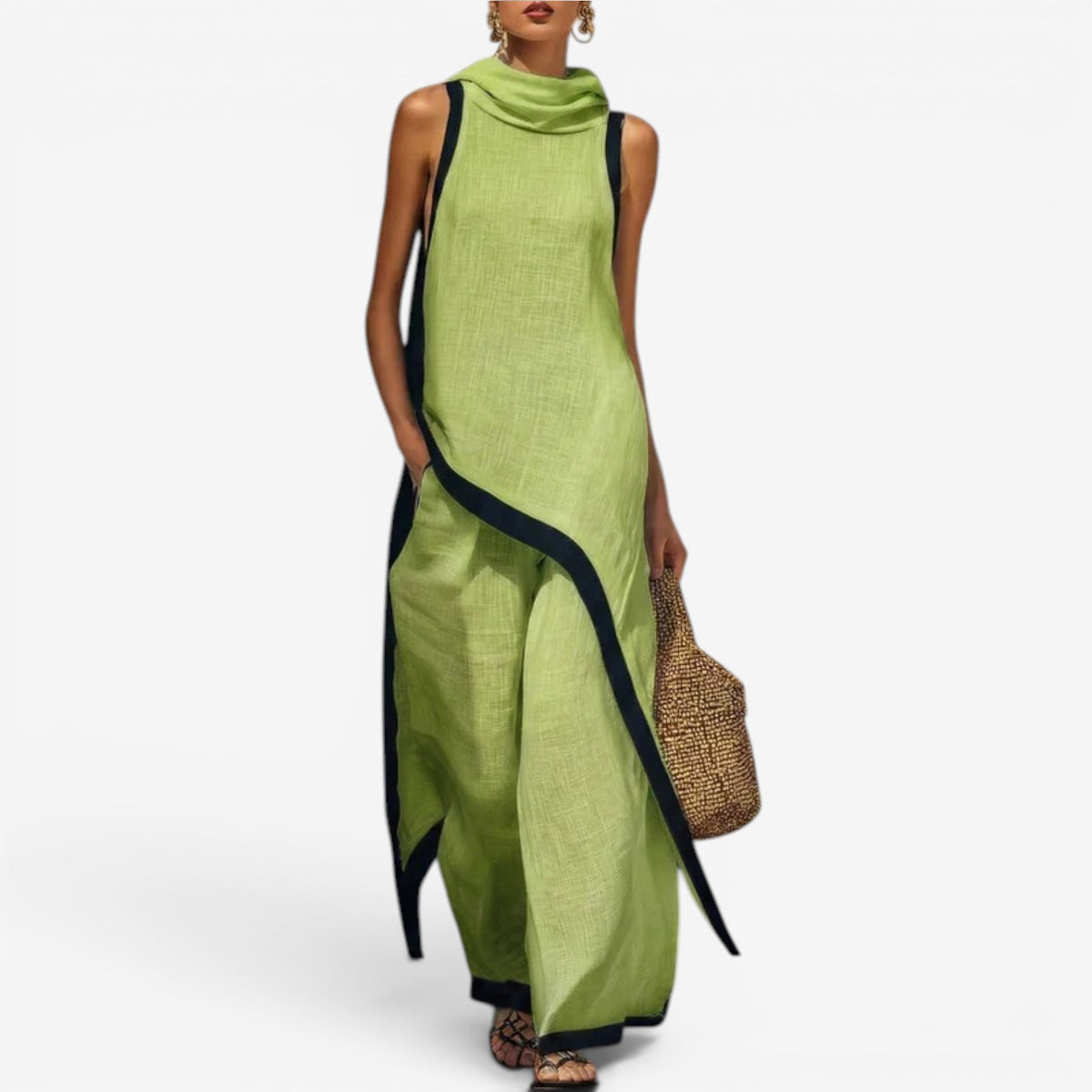 Samantha™ Tuta lunga bicolore