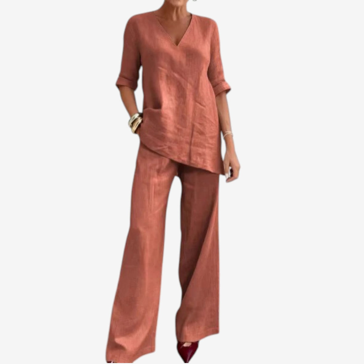 Alodia™ Blusa fluida elegante