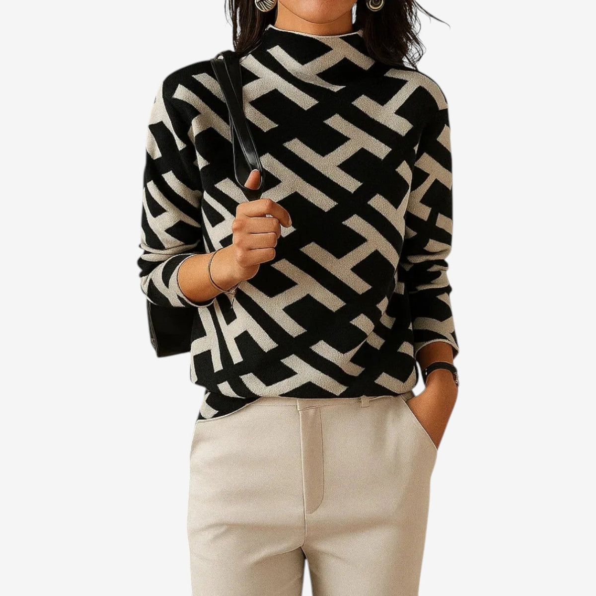 Rossi™ Maglione geometrico