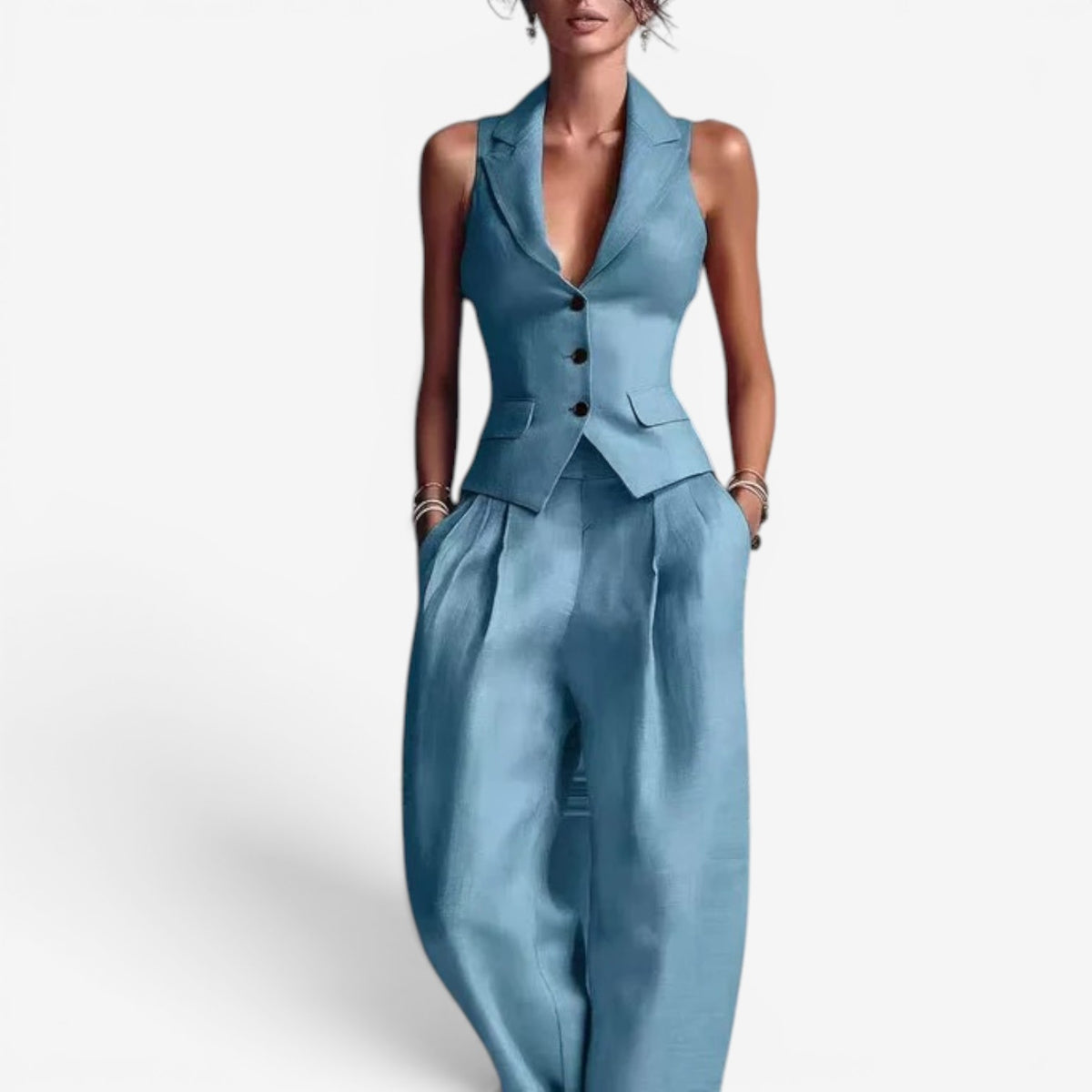 Thalie™ Completo top e pantaloni