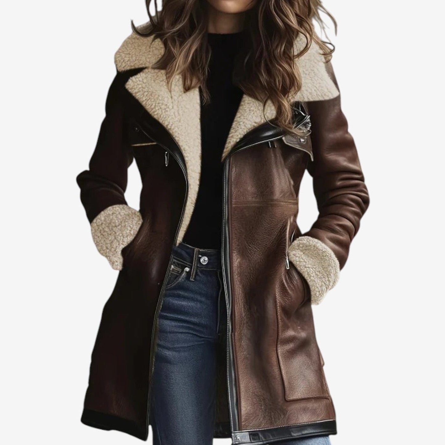 Zahra™ Cappotto foderato 