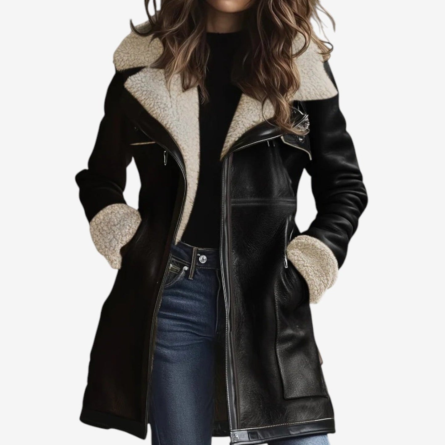 Zahra™ Cappotto foderato 