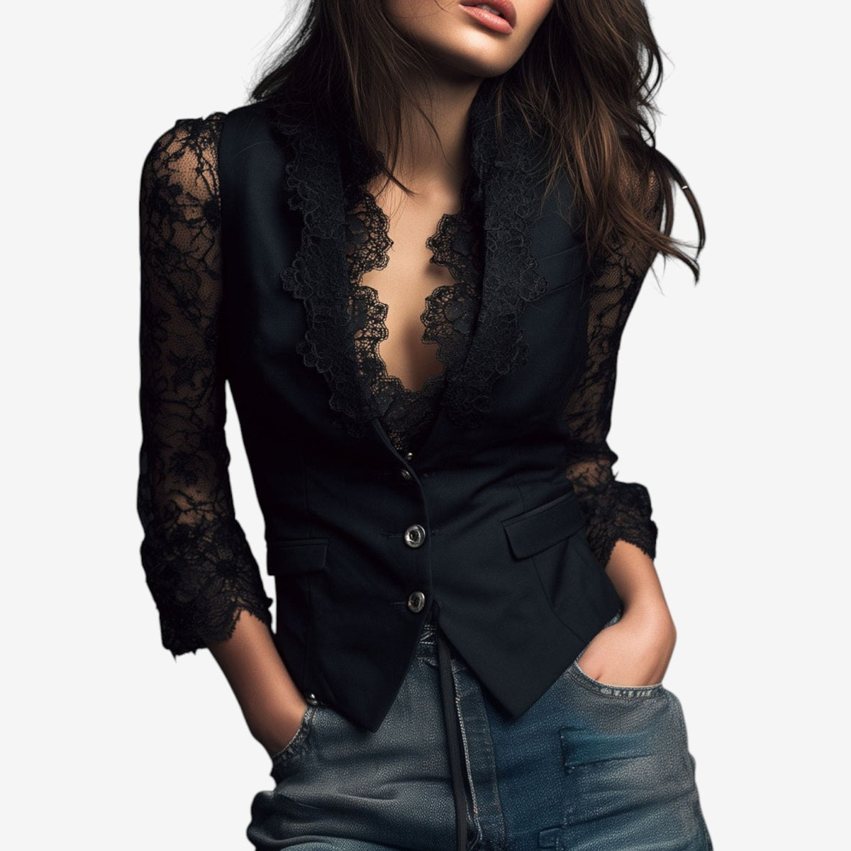 Arianna™ Gilet elegante con scollo