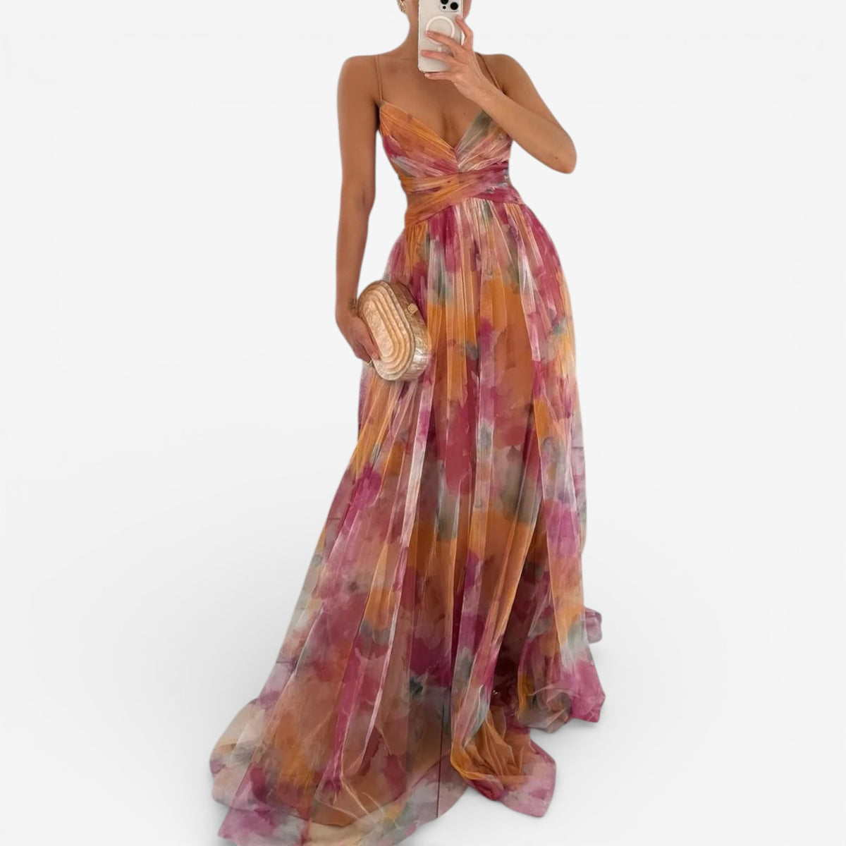 Hilda™ Abito maxi floreale