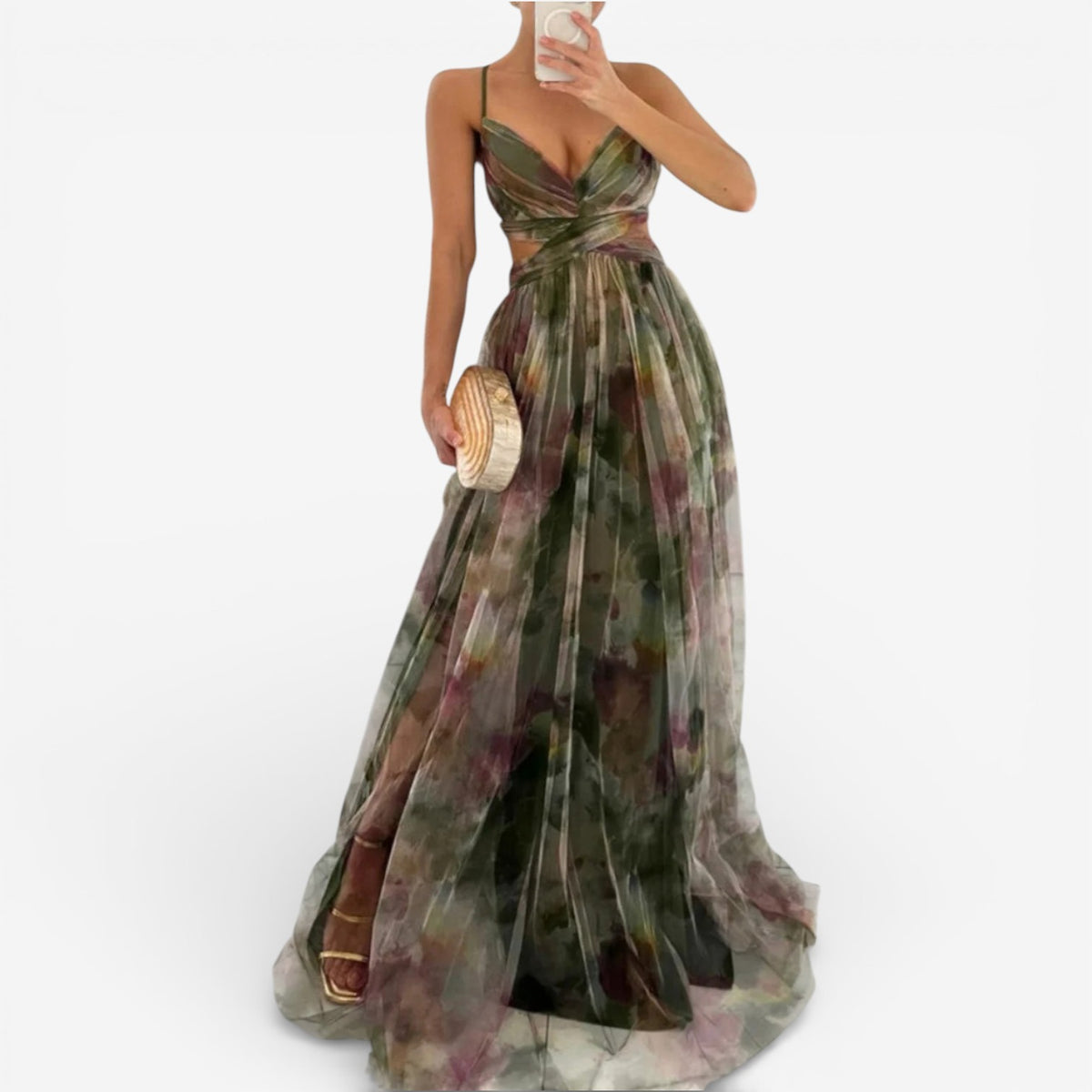 Hilda™ Abito maxi floreale