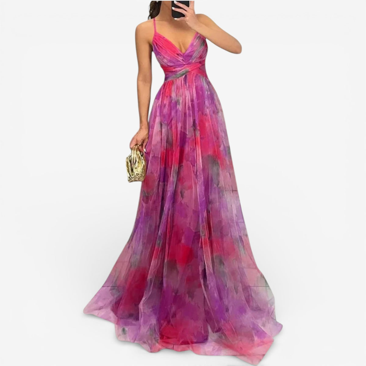 Hilda™ Abito maxi floreale