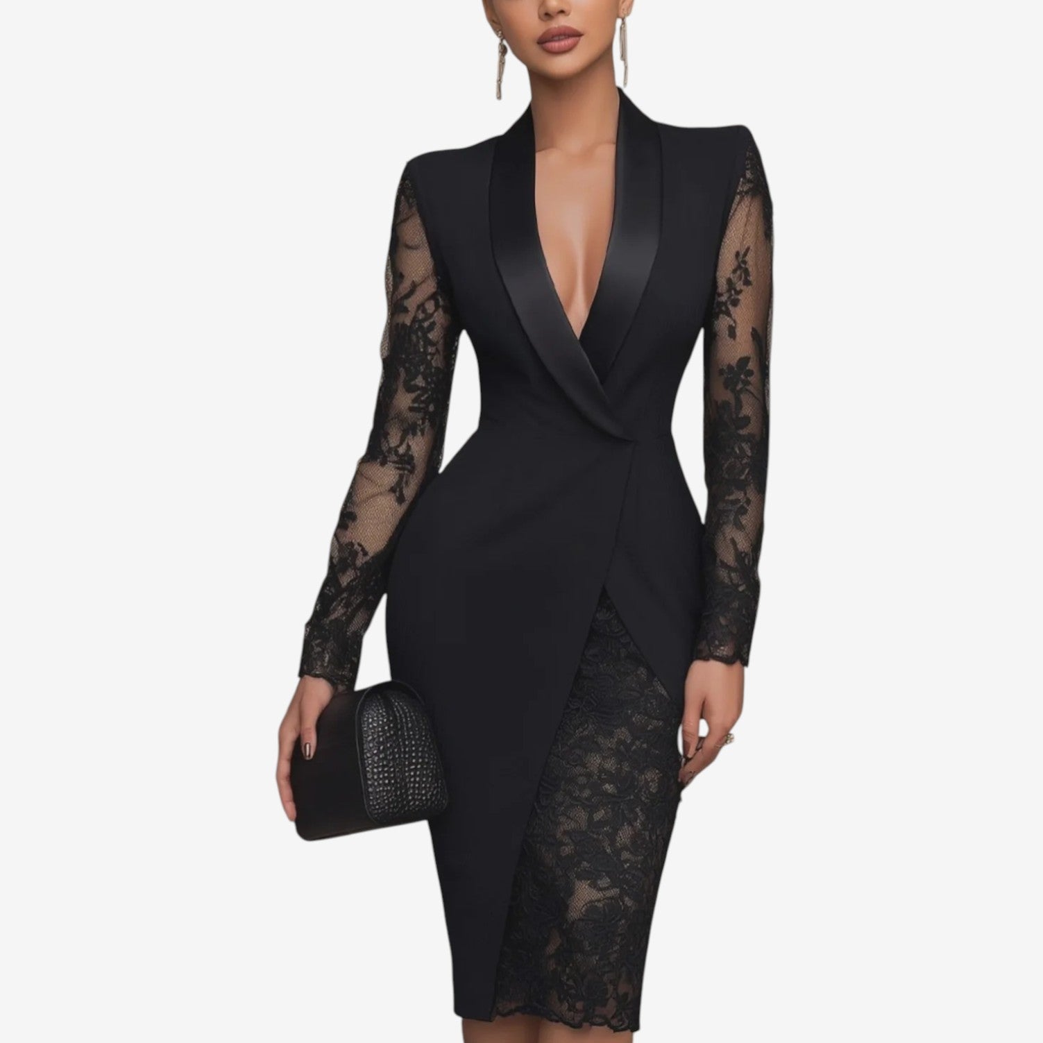 Annabelle™ Abito elegante con pizzo