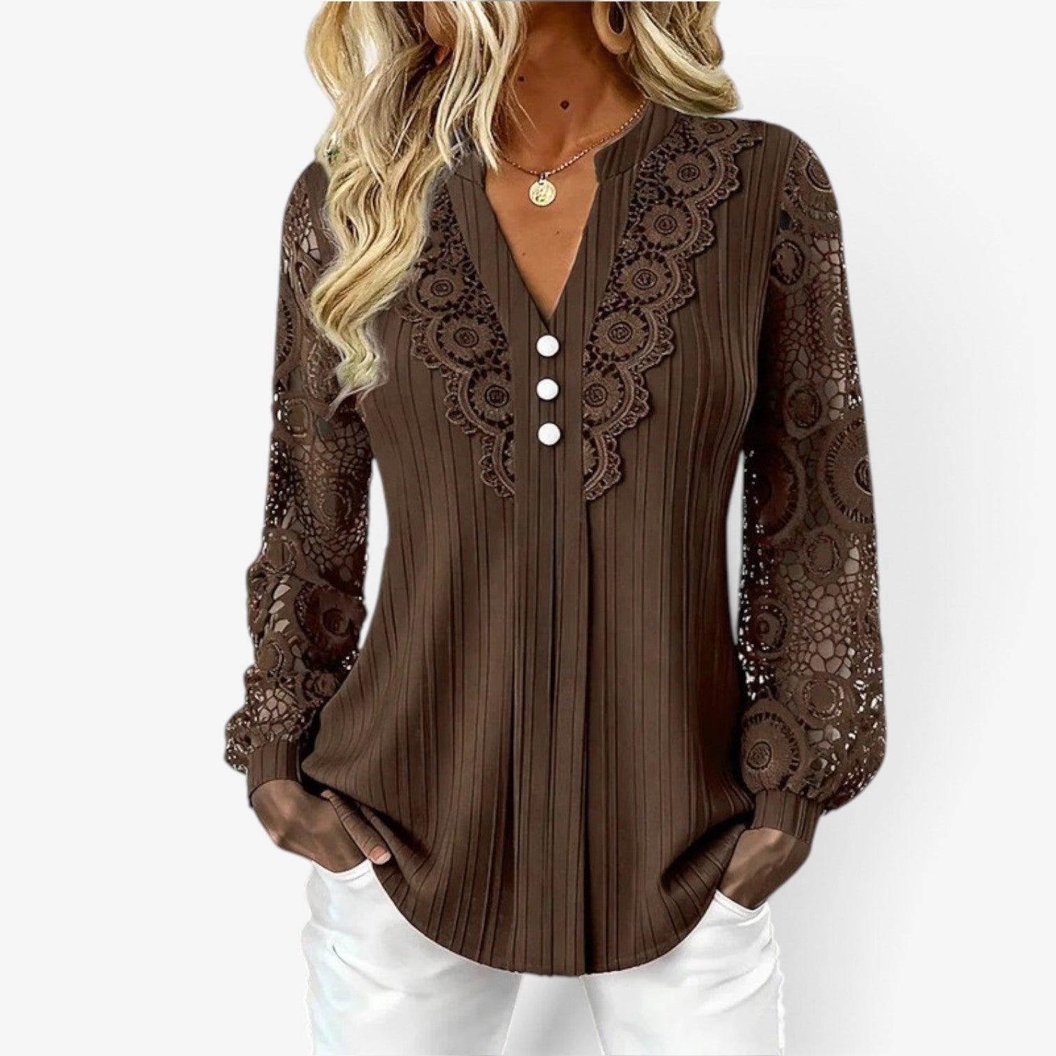 Rhea™ Blusa a maniche lunghe