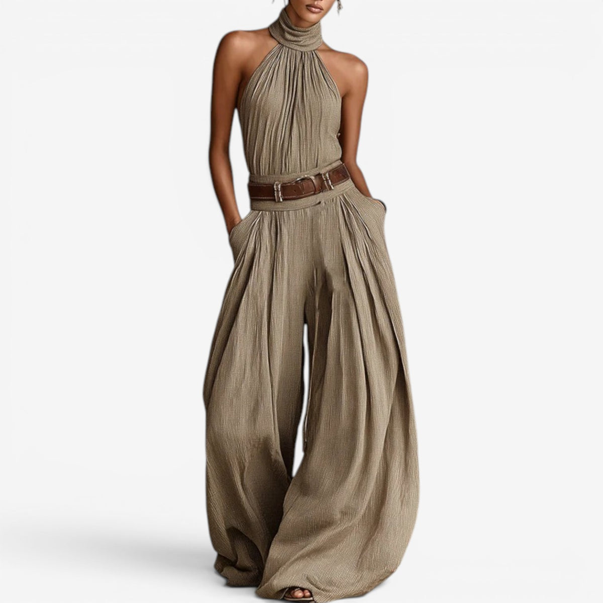 Catriona™ Jumpsuit fluida con scollo