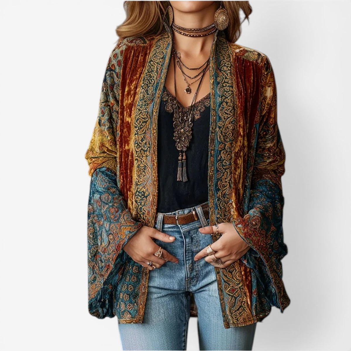 Charlotte™ Cardigan bohémien ricamato