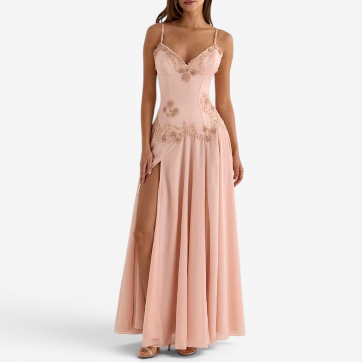 Kyla™ Abito lungo in chiffon