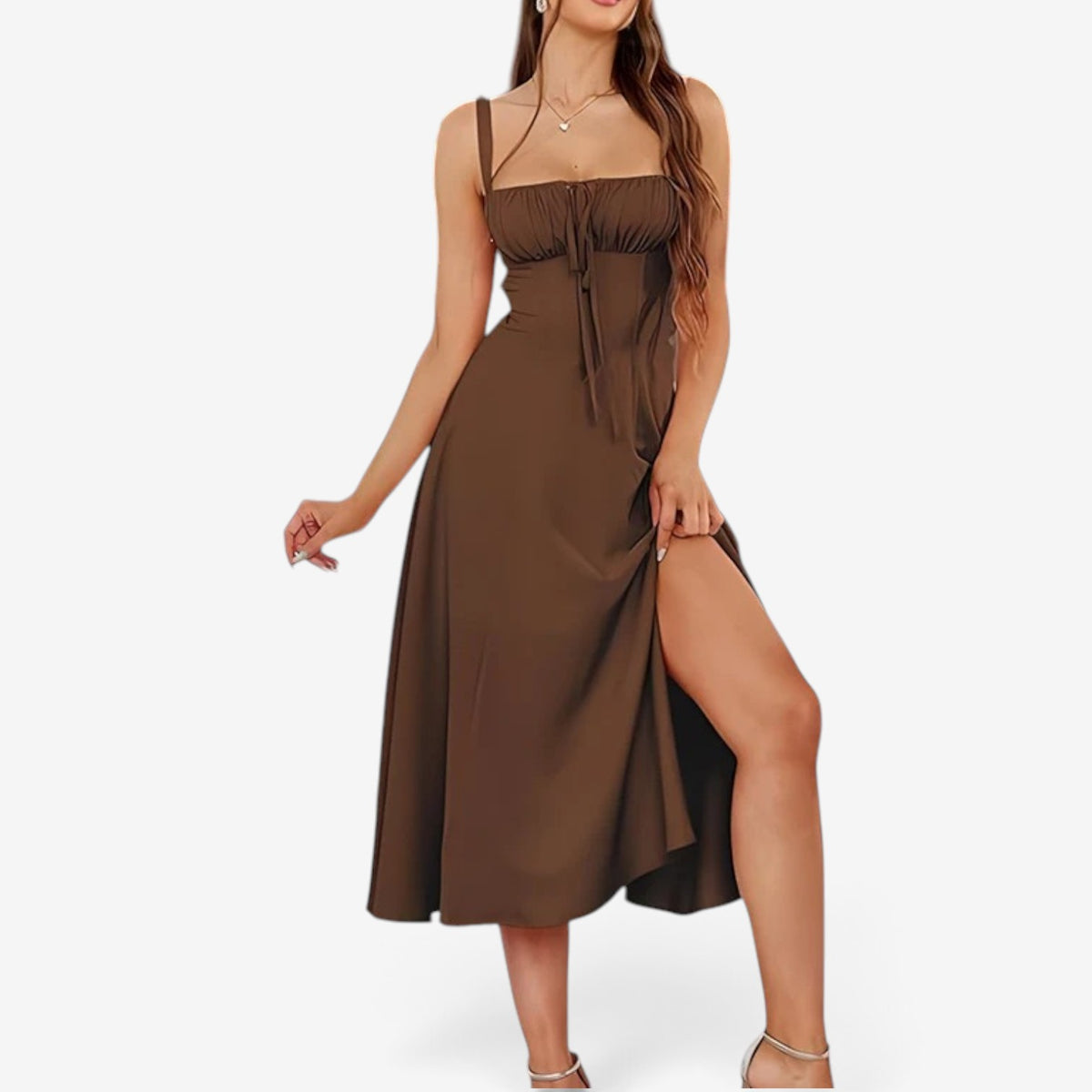 Rossa™ Abito midi a bretelline