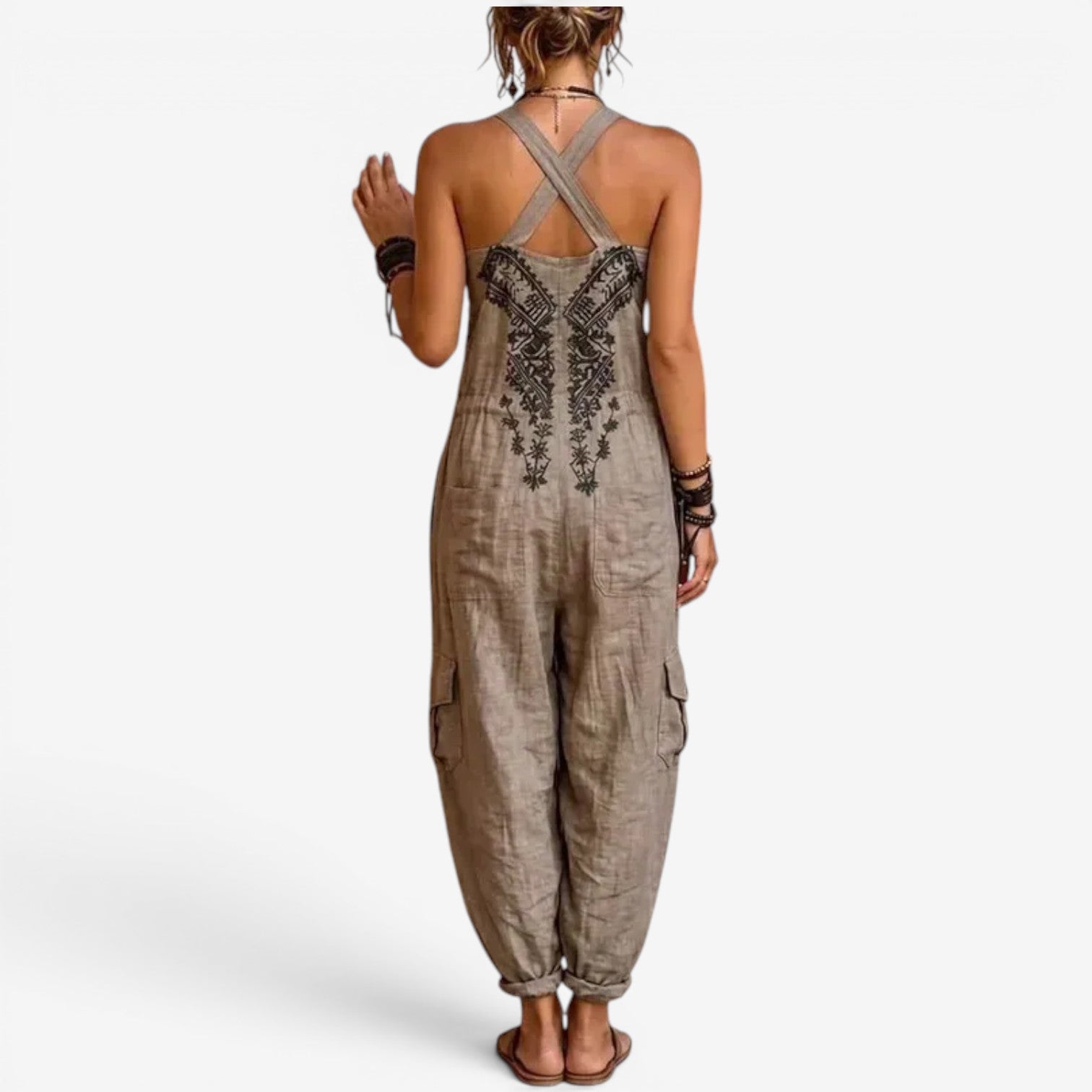 Emellia™ Tuta jumpsuit stile boho