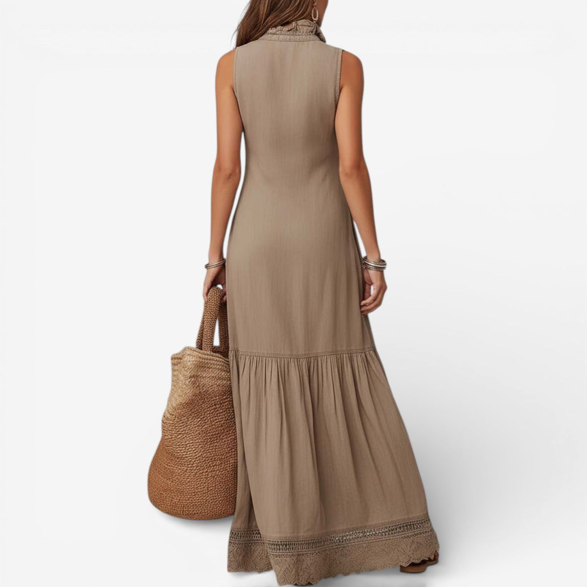 Hannah™ Abito maxi cotone puro