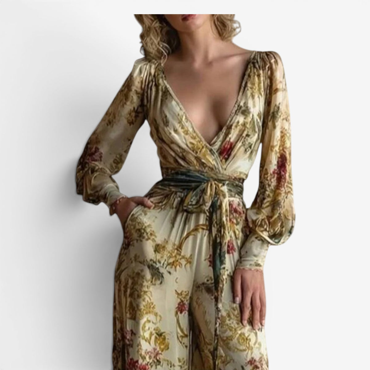 Ivonne™ Jumpsuit con scollo a V