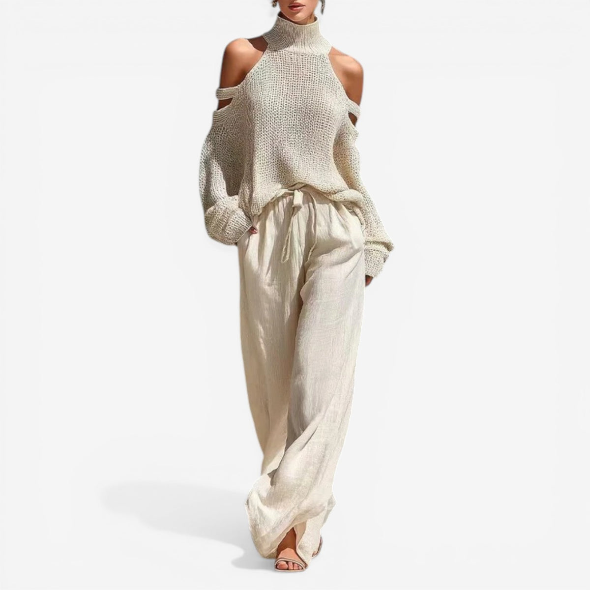 Neri™ Maglia morbida cut-out