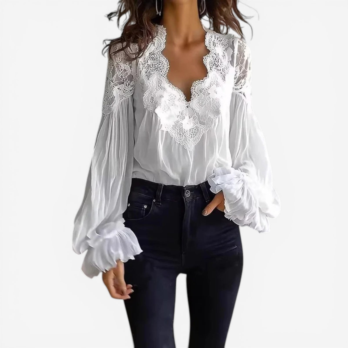 Georgia™ Blusa in pizzo elegante