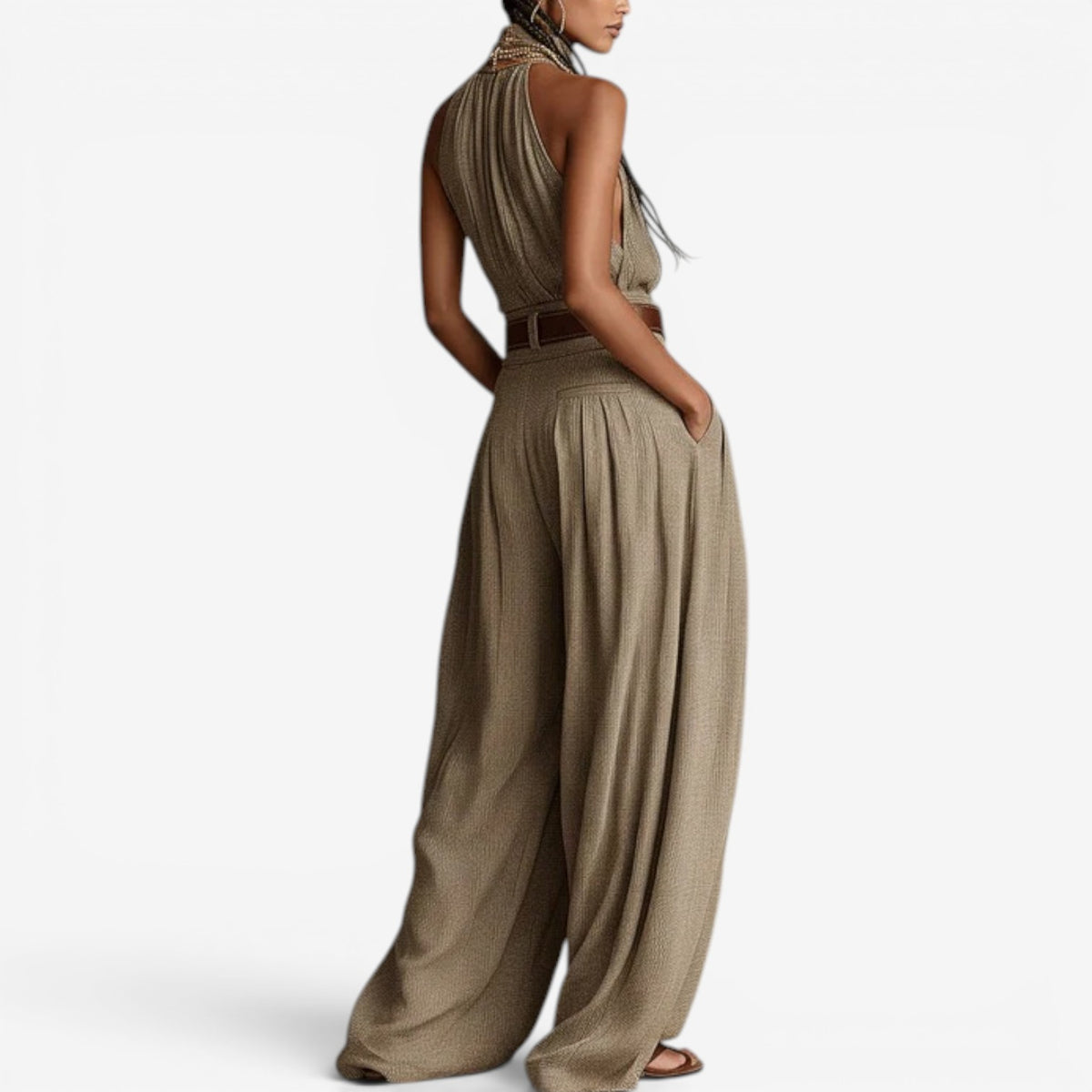 Catriona™ Jumpsuit fluida con scollo