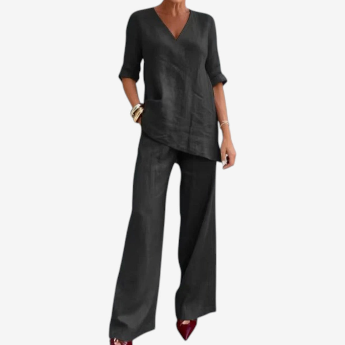 Alodia™ Blusa fluida elegante