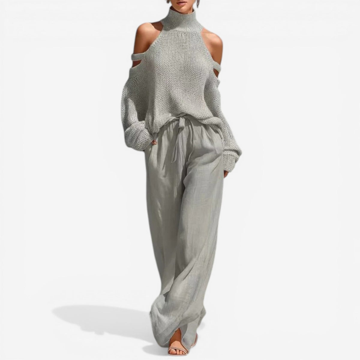 Neri™ Maglia morbida cut-out