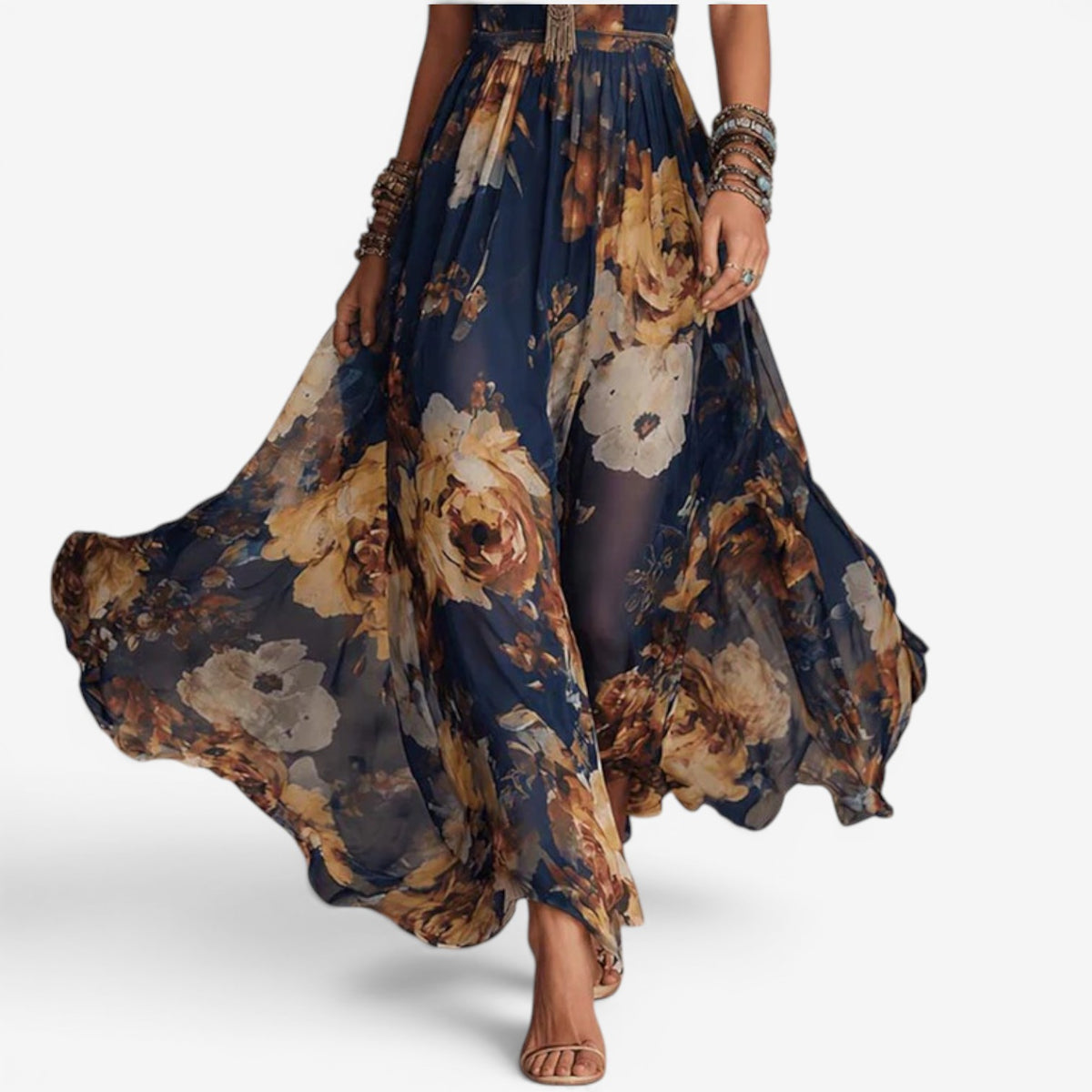 Zaira™ Abito lungo in chiffon