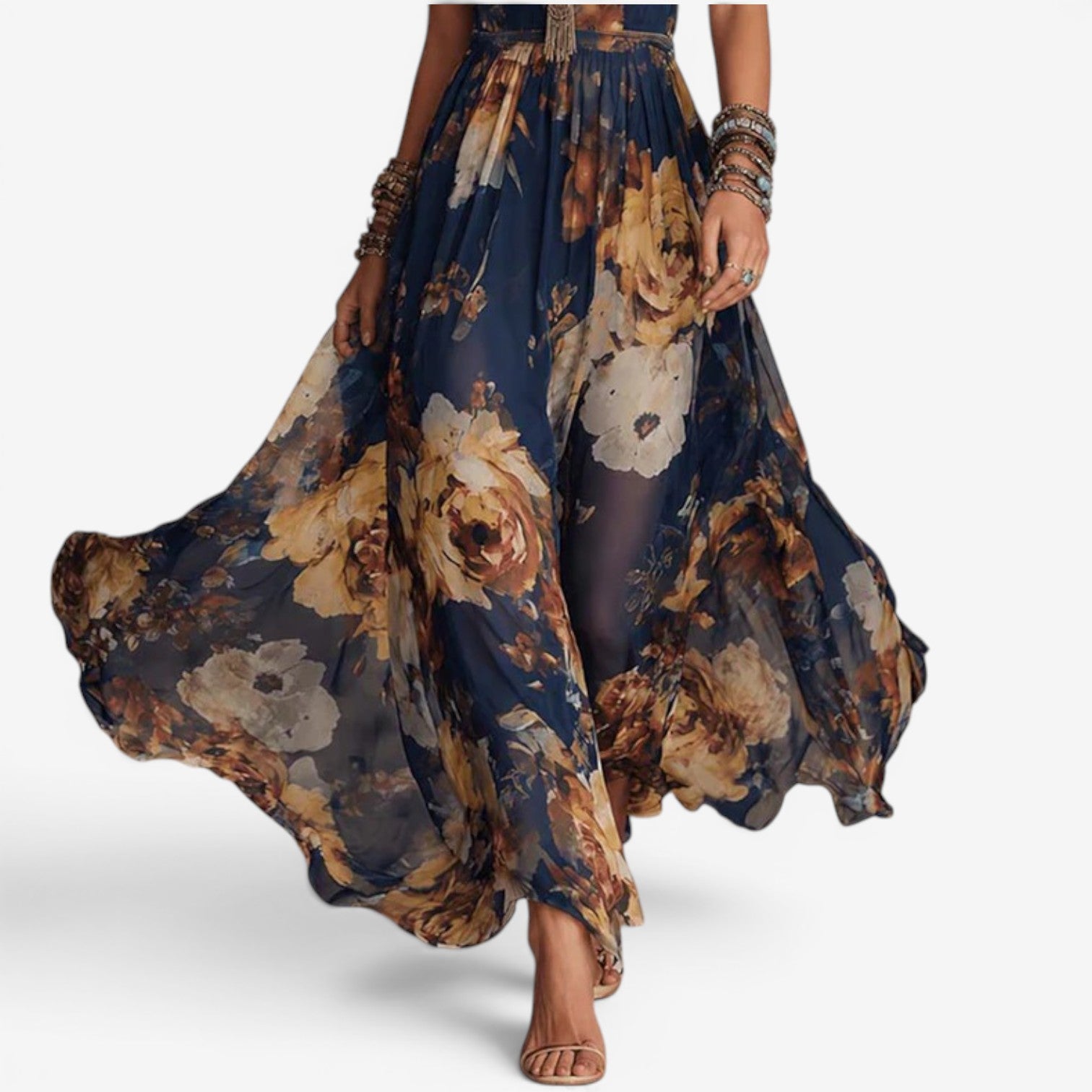 Zaira™ Abito lungo in chiffon