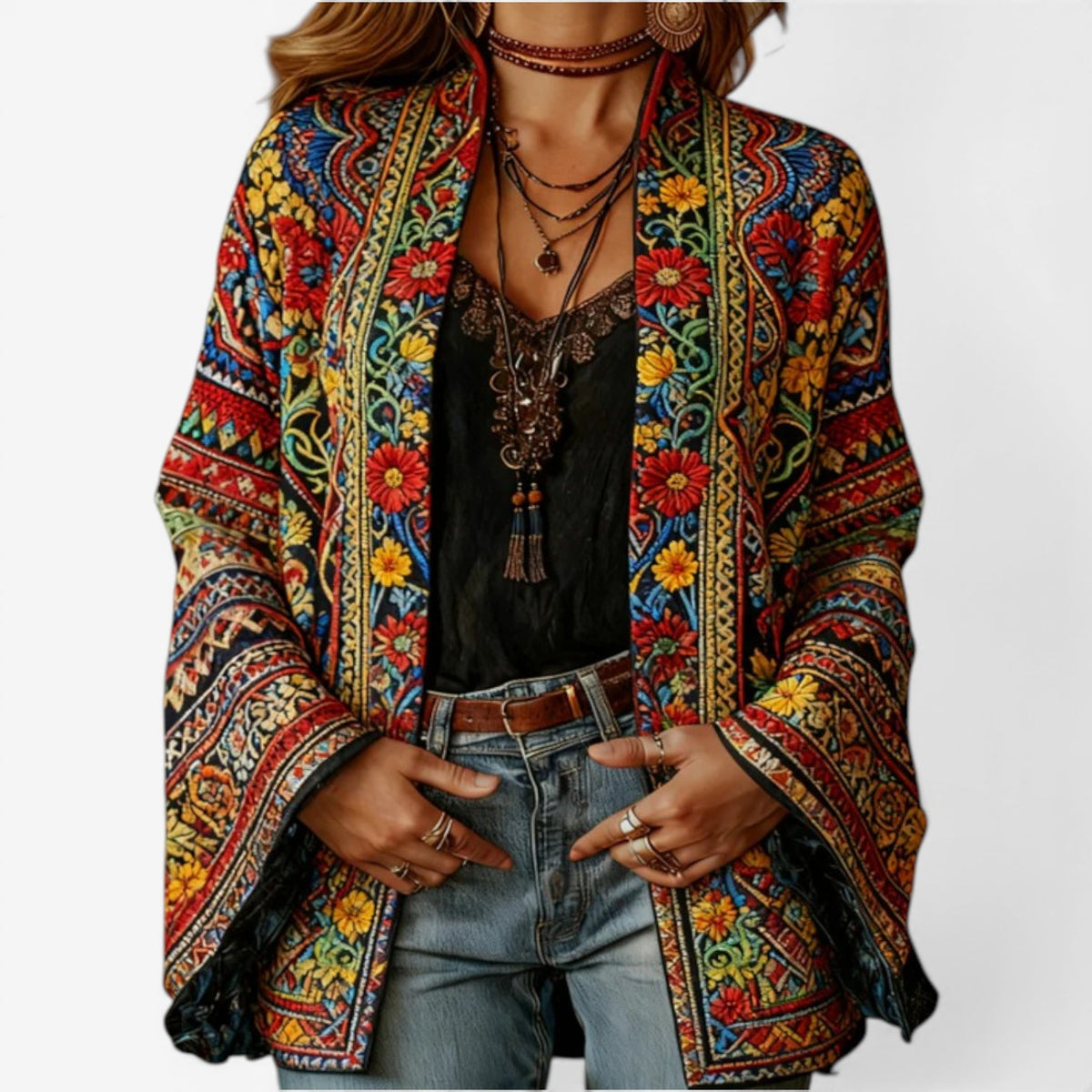 Charlotte™ Cardigan bohémien ricamato