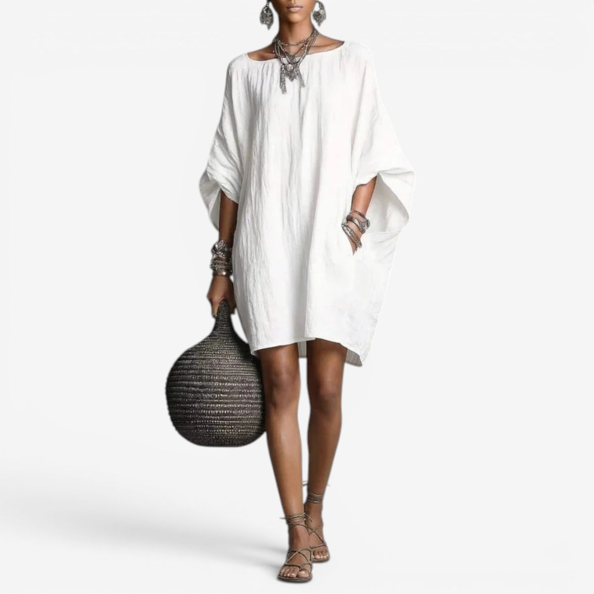 Annisa™ Abito a tunica svasato