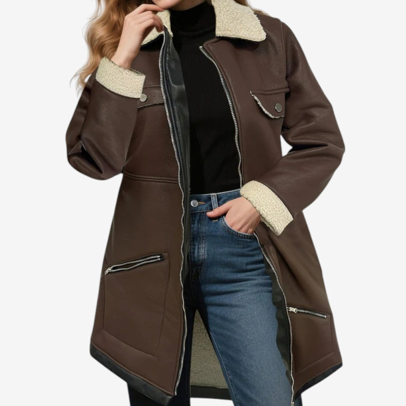 Zahra™ Cappotto foderato 