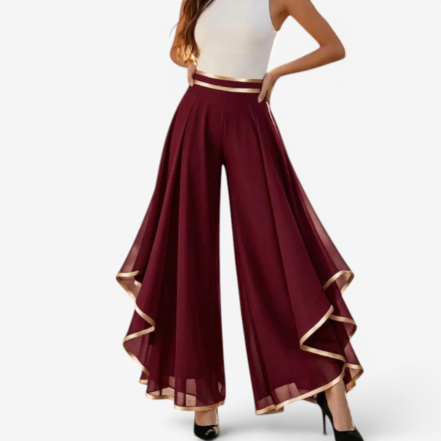 Ionna™ Pantaloni palazzo in chiffon