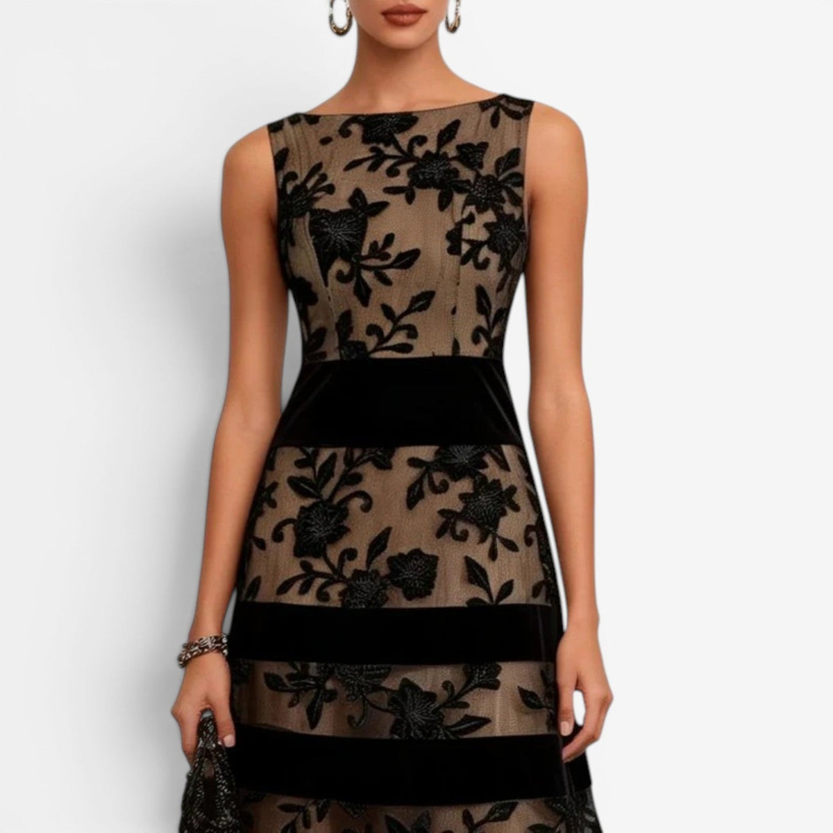 Pria™ Abito midi in pizzo floreale