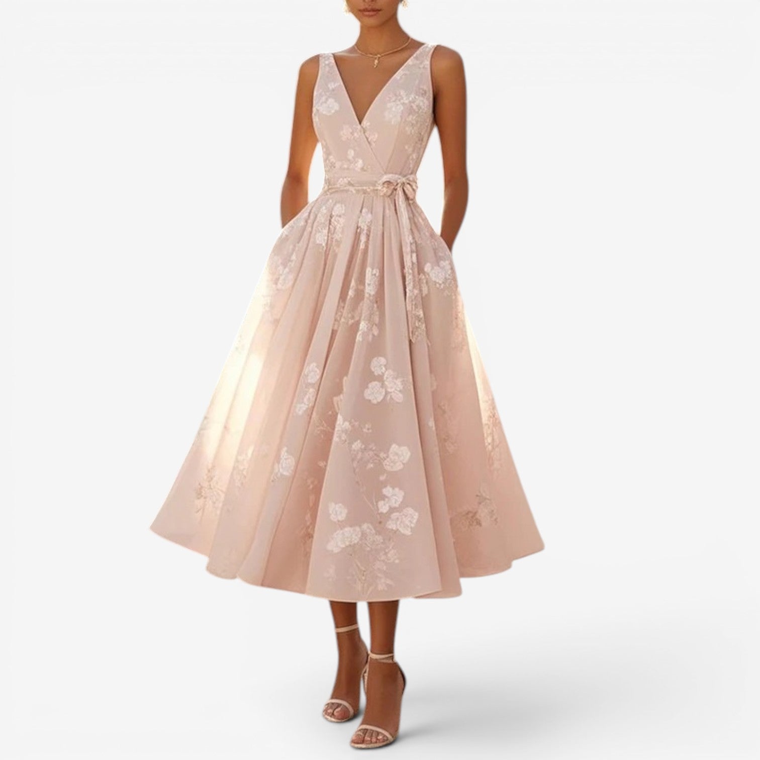 Amelia™ Abito midi a fiori