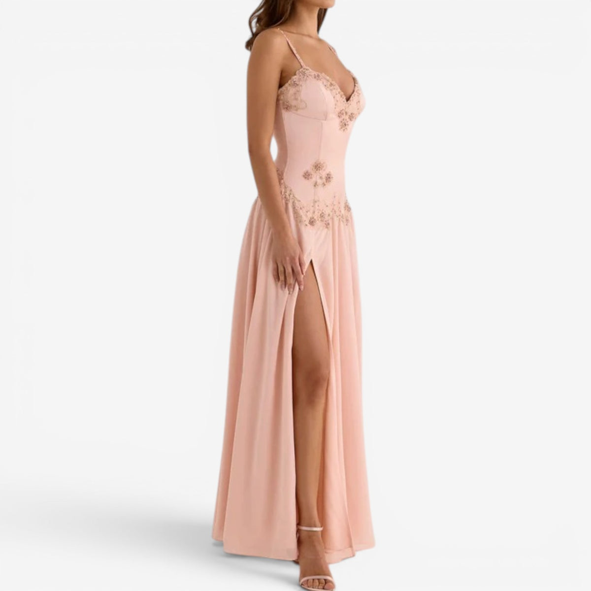 Kyla™ Abito lungo in chiffon